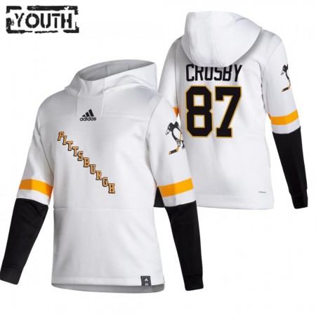 Pittsburgh Penguins Sidney Crosby 87 2020-21 Reverse Retro Chandails à capuchon - Enfant